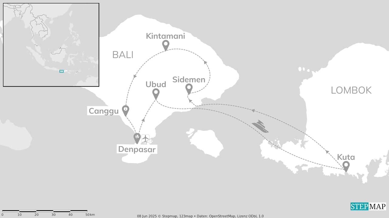 Bali and Lombok: Lost in lava, found at sea