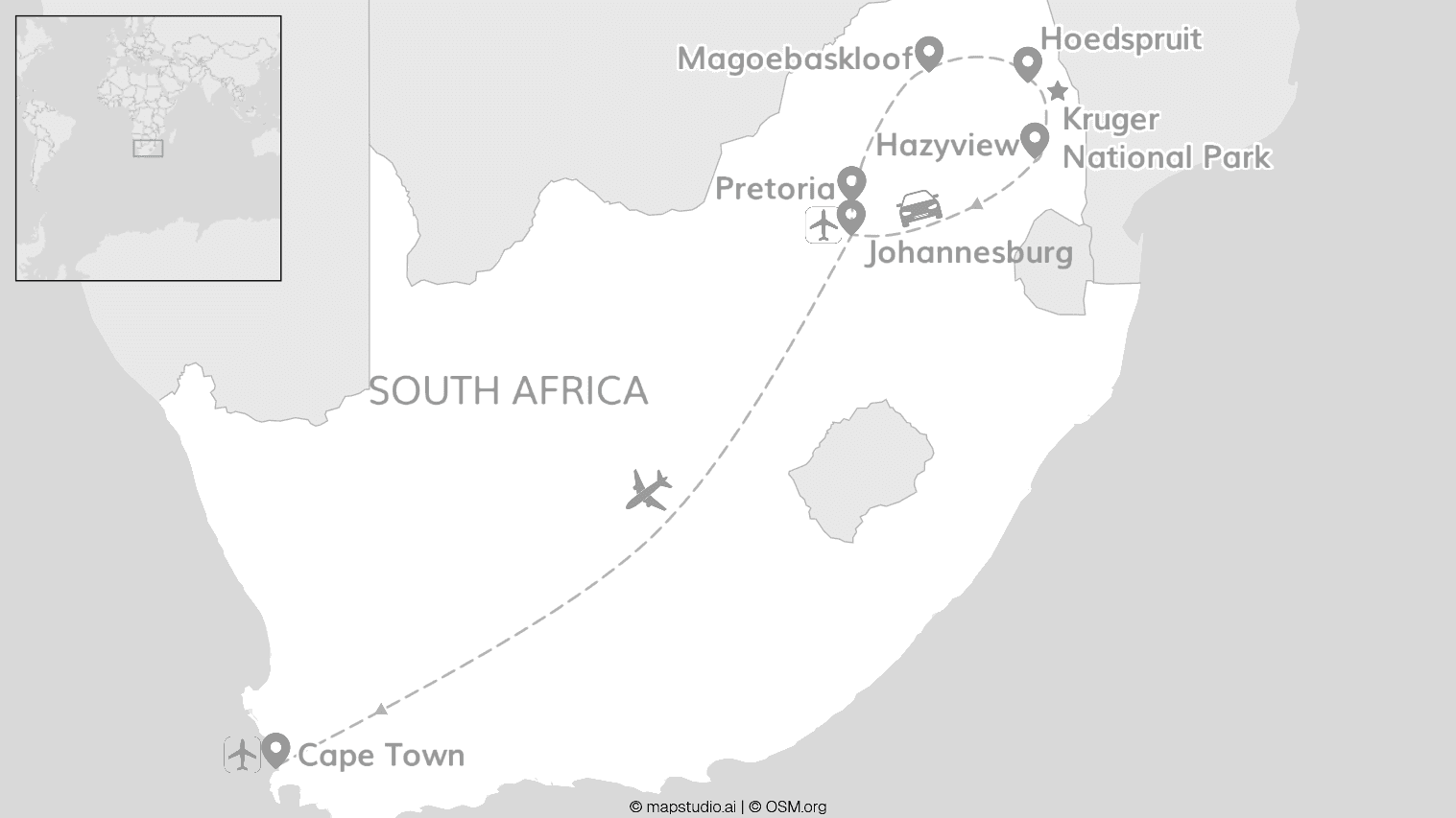 South Africa road trip: Wild Kruger and Cape Town